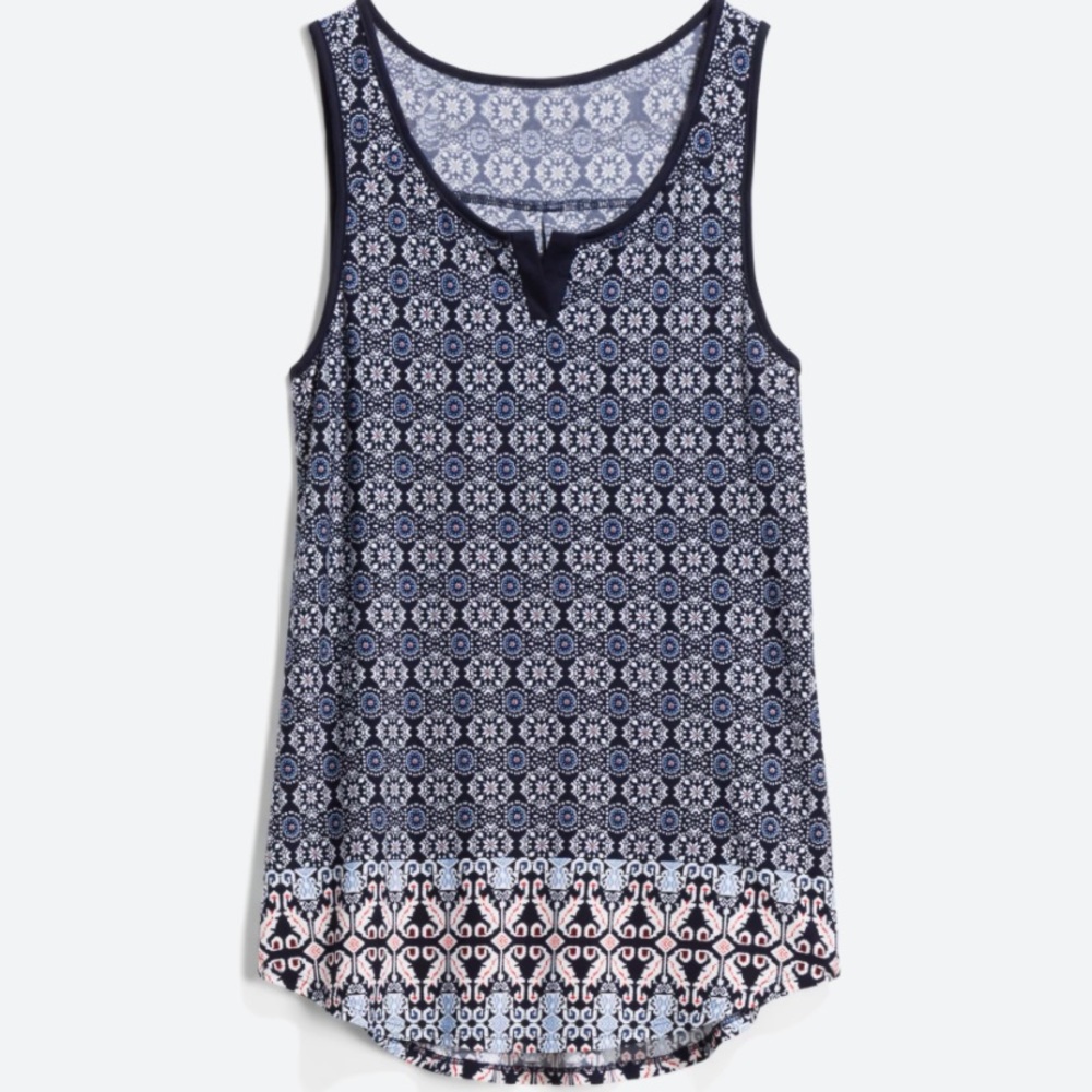 Papermoon | Bernadine Split Neck Detail Knit Top | XS | Navy